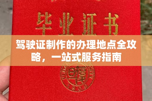 南湖驾驶证制作的办理地点全攻略，一站式服务指南